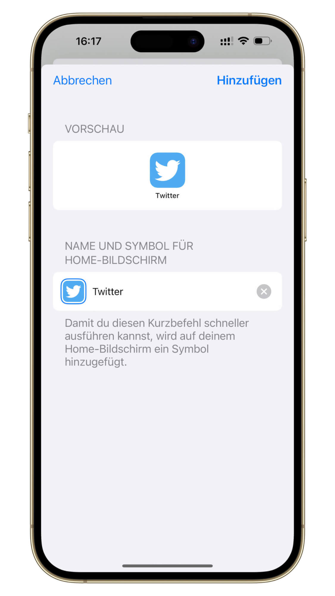 Wie erhalte ich das Twitter App-Icon (BlueBird) zurück?